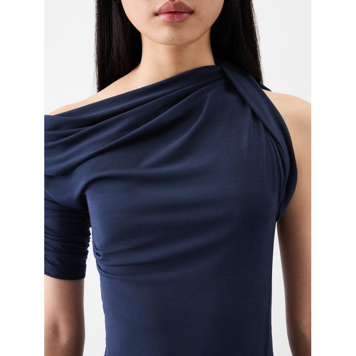 Draped mini dress цвет: Тёмно-синий