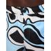 Плавательные шорты с волнистым принтом Psyche цвет: Print wavy psyche logo blue/black