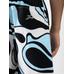 Шорты с волнистым принтом Psyche цвет: Print wavy psyche logo blue/black