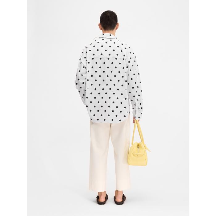 Асимметричная рубашка цвет: Jacquard dots logo black/white