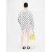 Асимметричная рубашка цвет: Jacquard dots logo black/white