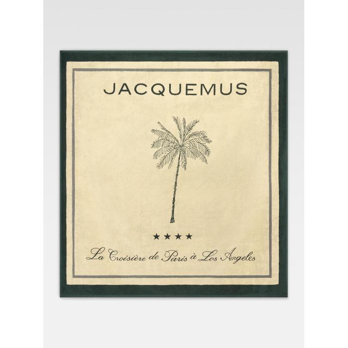 Полотенце Jacquemus Cruise цвет: Palm tree green / light yellow
