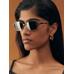 Oval aviator sunglasses цвет: Серебристый