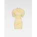 Драпированное мини-платье цвет: Pale yellow 2