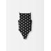 Цельный купальник с принтом в горошек цвет: Print dots round square black/white