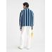 Полосатая рубашка свободного покроя цвет: Jacquard logo stripes white