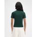 Футболка с логотипом в крупный рубчик цвет: Dark green 2