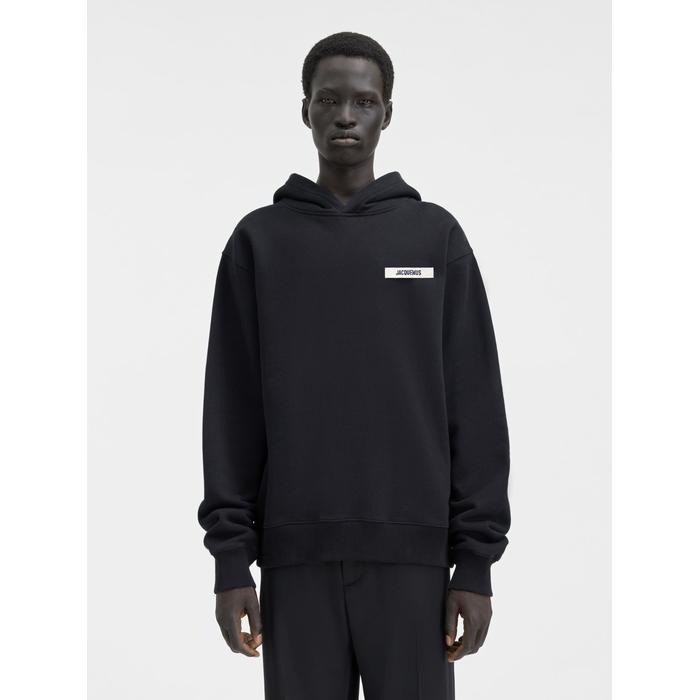 Grosgrain logo hoodie цвет: Чёрный