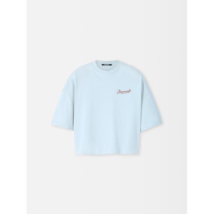 Boxy embroidered t-shirt цвет: Uni club blue