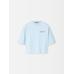 Boxy embroidered t-shirt цвет: Uni club blue