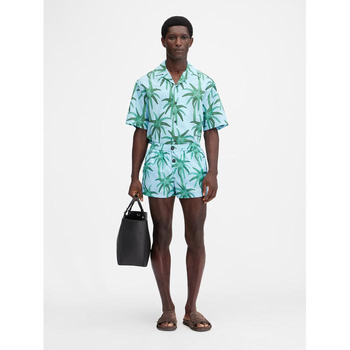 Купальник с принтом цвет: Print palmtrees star blue/green