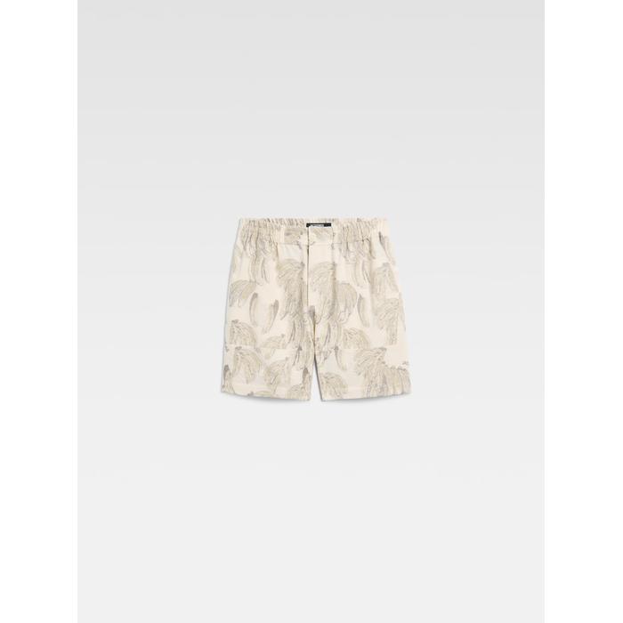 Жаккардовые шорты-бананы цвет: Jacquard banana logo ecru
