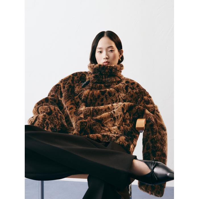 Куртка из искусственного леопарда цвет: Leopard