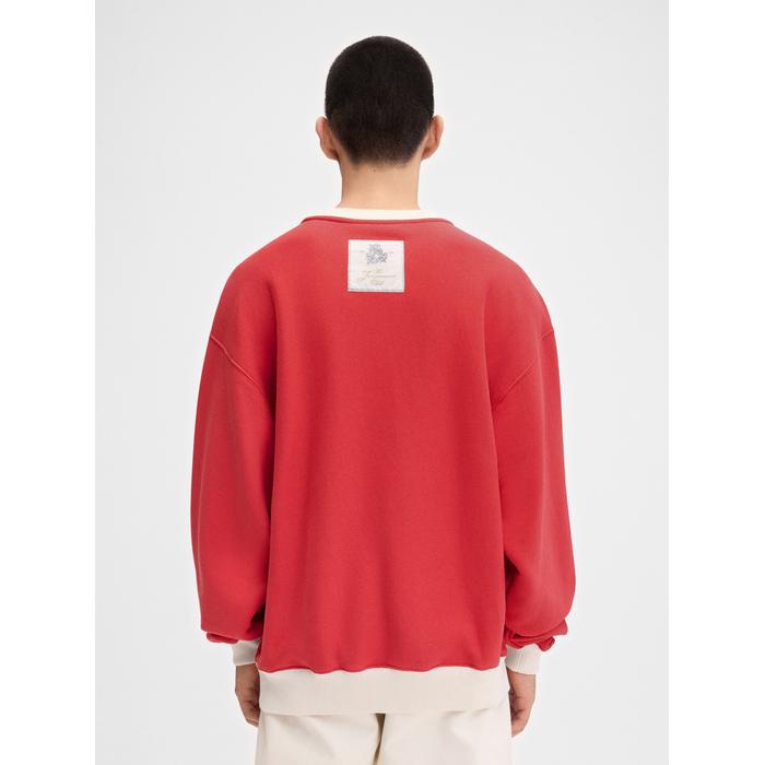 Бейсбольная толстовка цвет: Multi-red