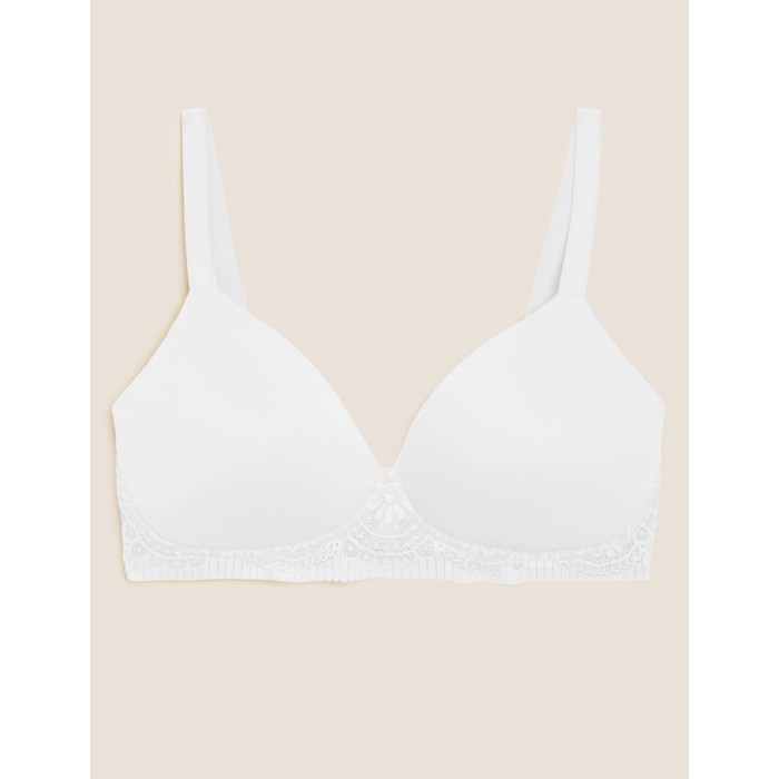 бюстгальтер без косточек с кружевной отделкой body soft™