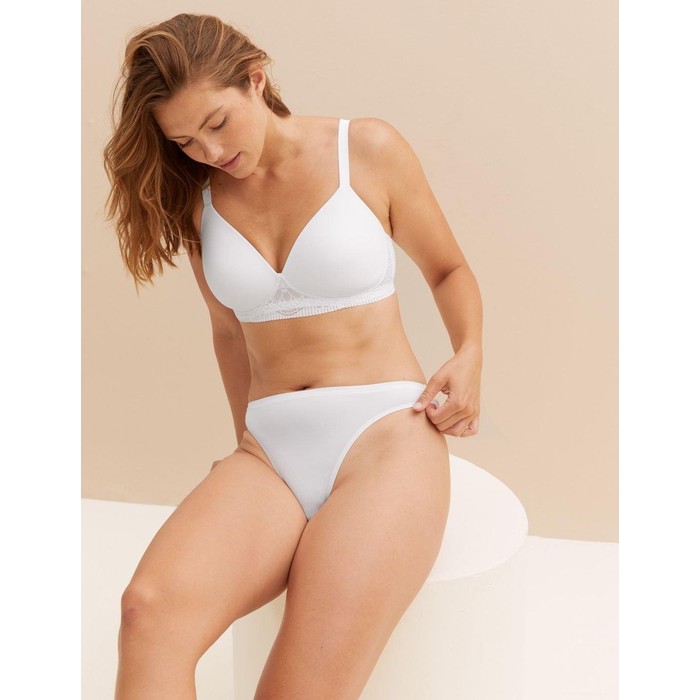 бюстгальтер без косточек с кружевной отделкой body soft™