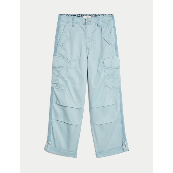 брюки-карго Lyocell™ Straight Leg Crop