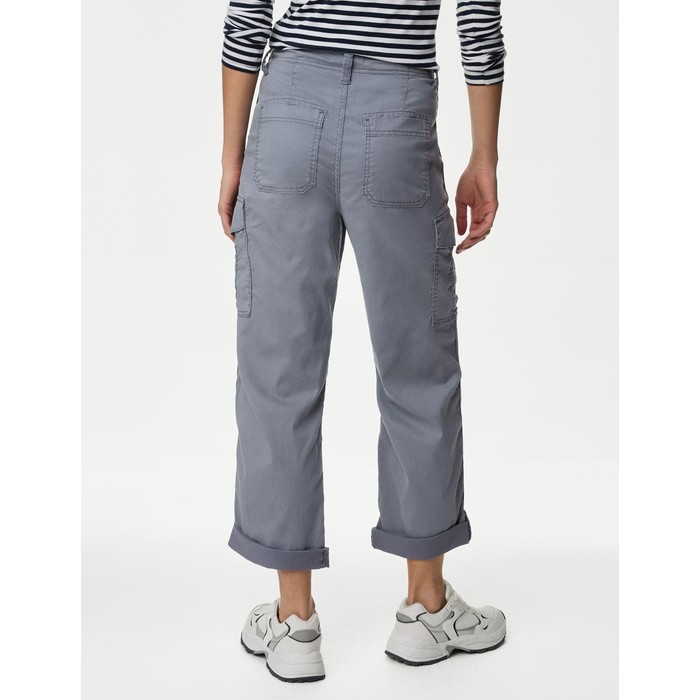 брюки-карго Lyocell™ Straight Leg Crop