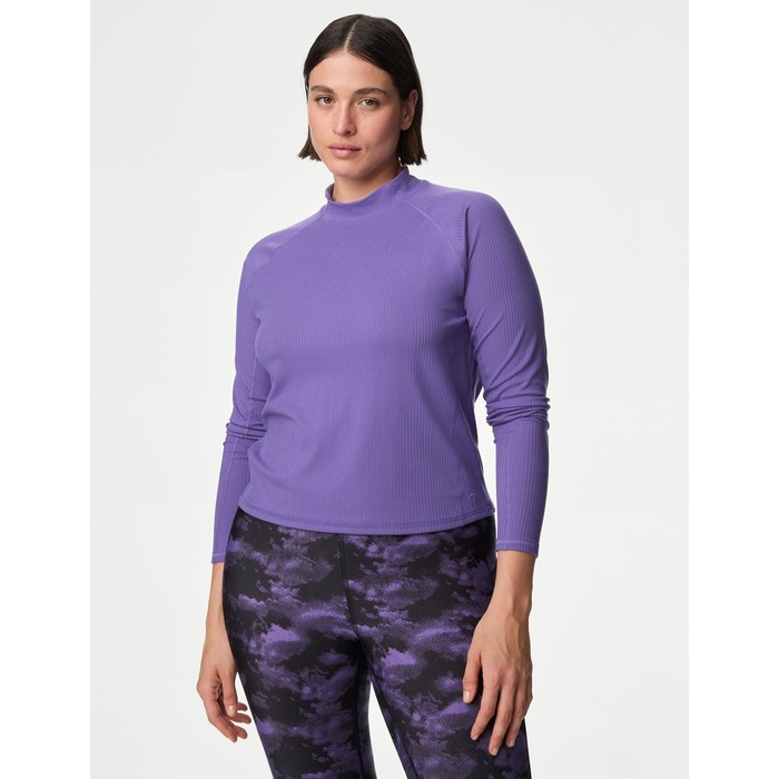 укороченный топ с длинным рукавом и фитилем Cool Comfort™