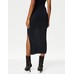 Мятые Вельветовые Брюки Regular Fit Midi Юбка