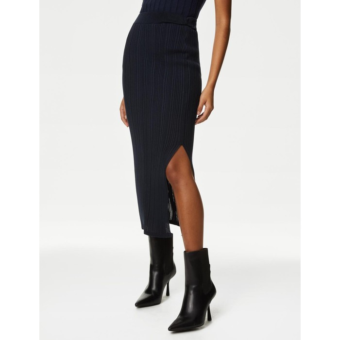 Мятые Вельветовые Брюки Regular Fit Midi Юбка