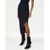 Мятые Вельветовые Брюки Regular Fit Midi Юбка
