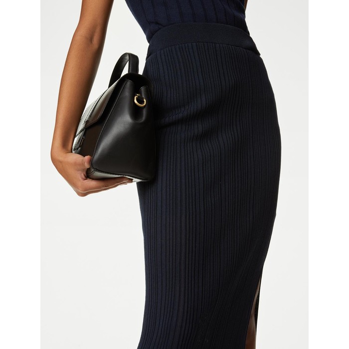 Мятые Вельветовые Брюки Regular Fit Midi Юбка