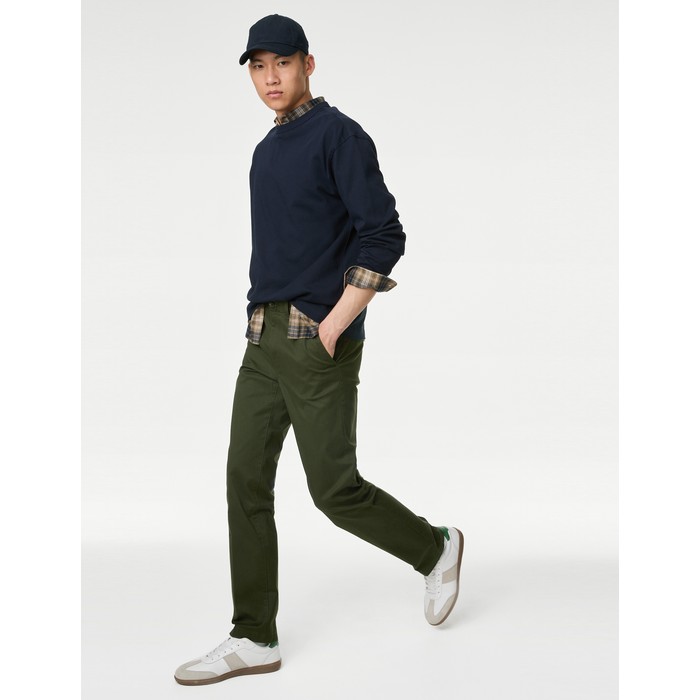 брюки-чинос из саржи с обычной посадкой Heritage Twill