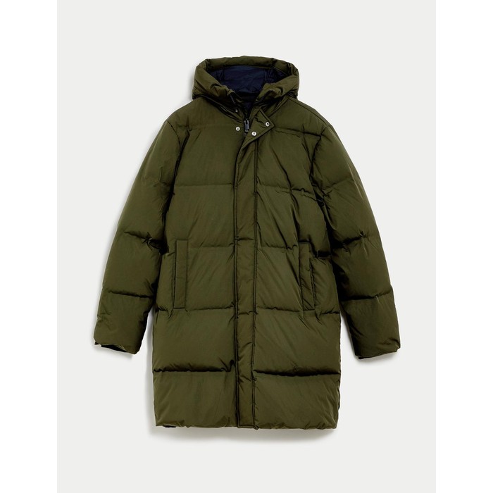 пуховое надувное пальто stormwear™ с капюшоном из перьев и пуха