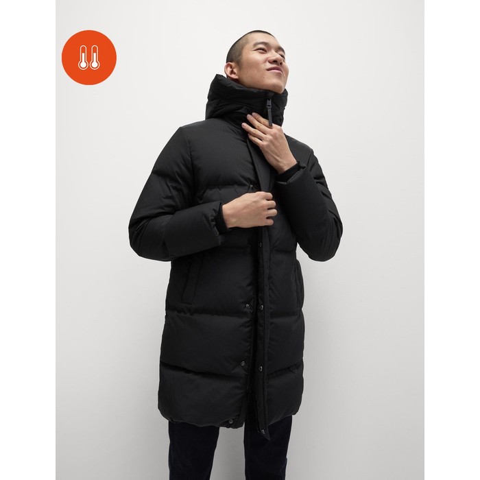 пуховое надувное пальто stormwear™ с капюшоном из перьев и пуха