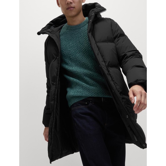 пуховое надувное пальто stormwear™ с капюшоном из перьев и пуха