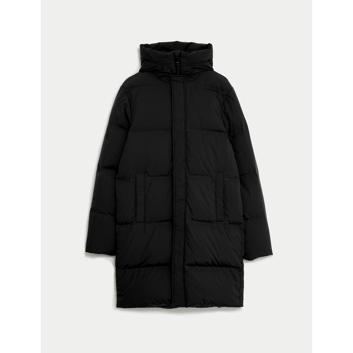 пуховое надувное пальто stormwear™ с капюшоном из перьев и пуха