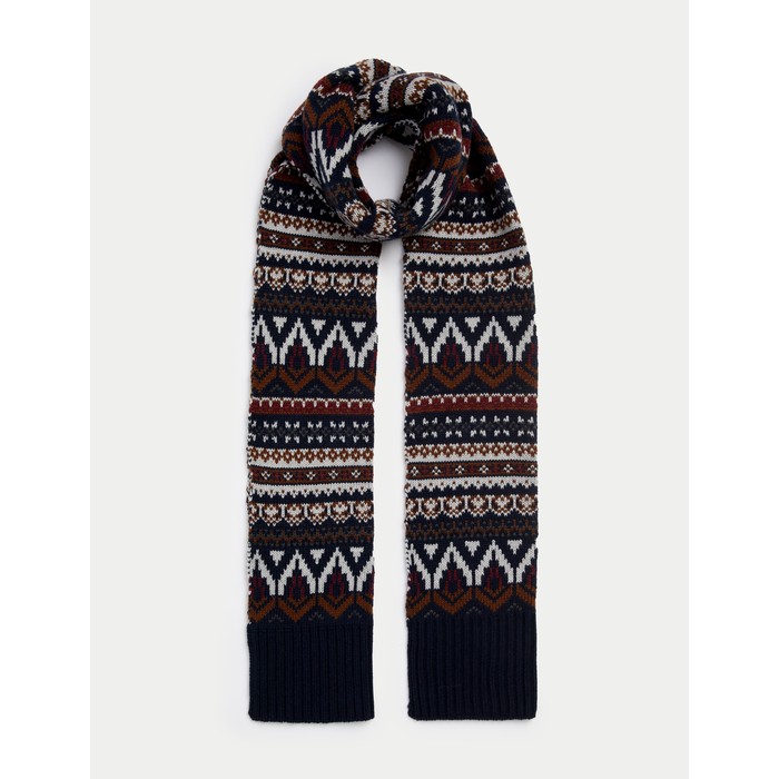 вязаный шарф Fair Isle