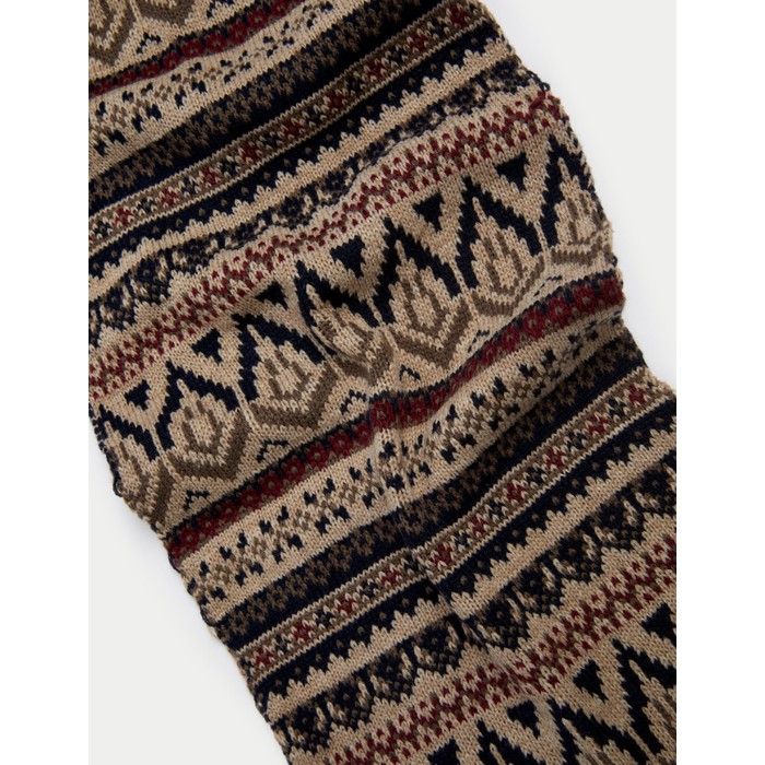 вязаный шарф Fair Isle