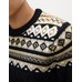 свитер с велосипедным воротником Fair Isle