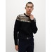 свитер с велосипедным воротником Fair Isle