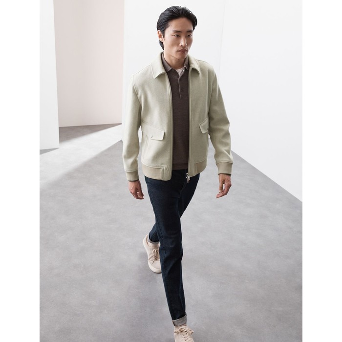 куртка-бомбер Harrington из смесовой шерсти