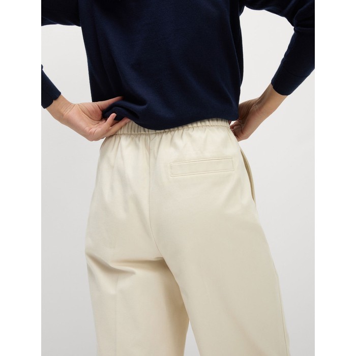 Брюки из чистого хлопка Twill Barrel Leg
