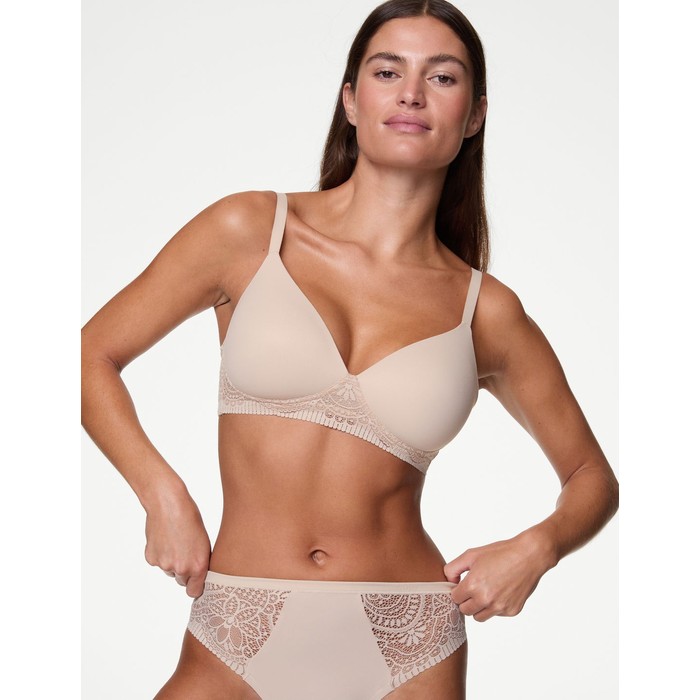 бюстгальтер без косточек с кружевной отделкой body soft™