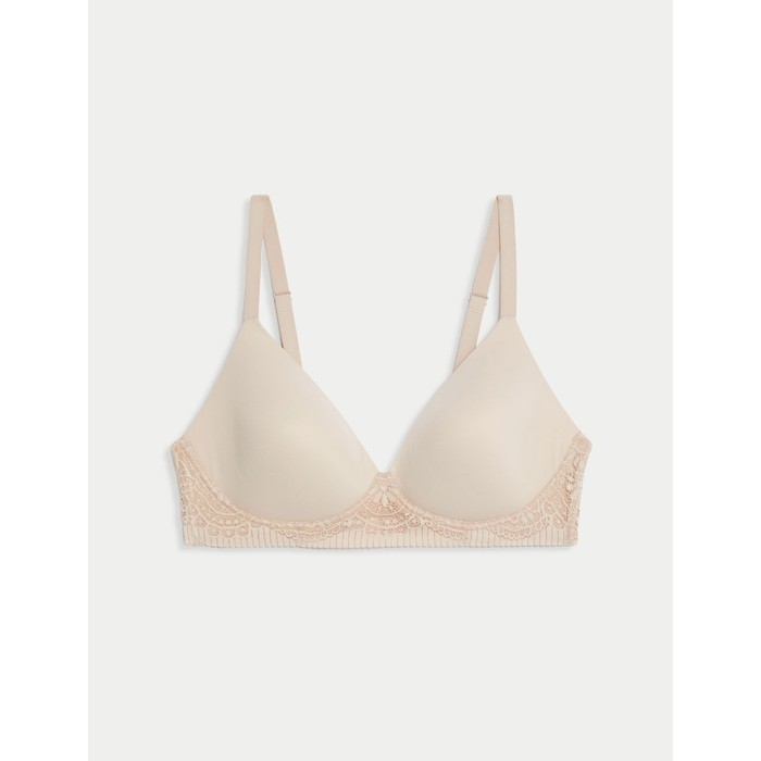 бюстгальтер без косточек с кружевной отделкой body soft™