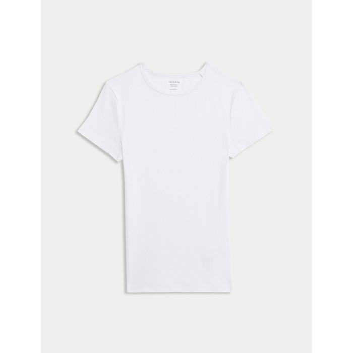 Футболка Slim Fit в рубчик из хлопка