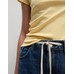 Футболка с открытыми плечами из чистого хлопка Slim Fit