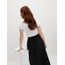Футболка с открытыми плечами из чистого хлопка Slim Fit