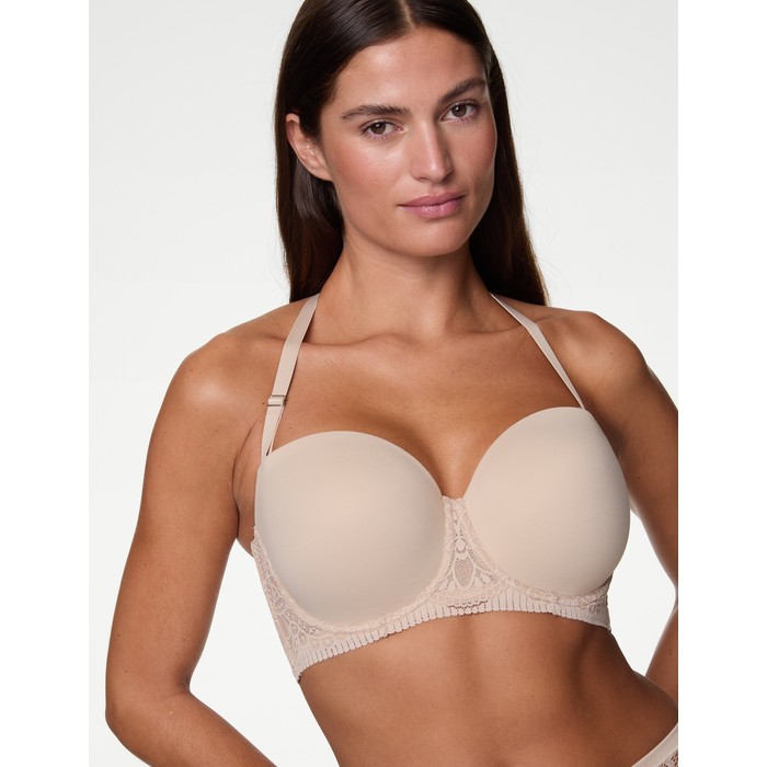 бюстгальтер без бретелек с кружевной отделкой body soft™