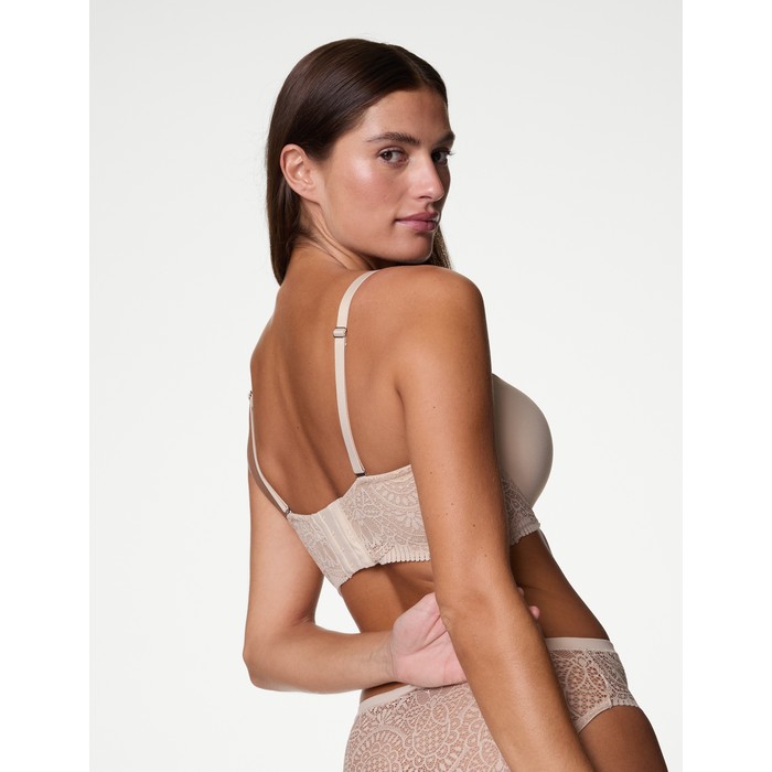 бюстгальтер без бретелек с кружевной отделкой body soft™