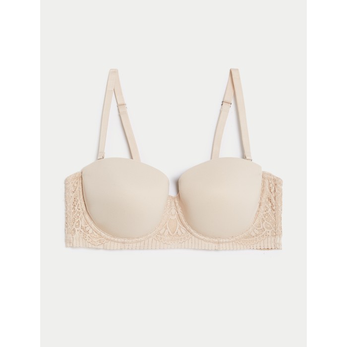 бюстгальтер без бретелек с кружевной отделкой body soft™