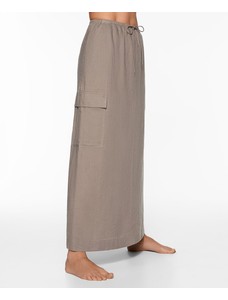 юбка-карго из 100% льна