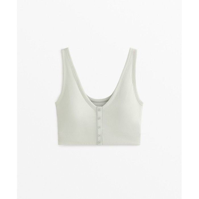 Топ Henley с открытой спиной Rib Comfortlux