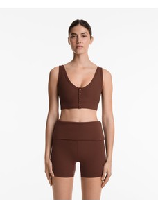 Топ Henley с открытой спиной Rib Comfortlux