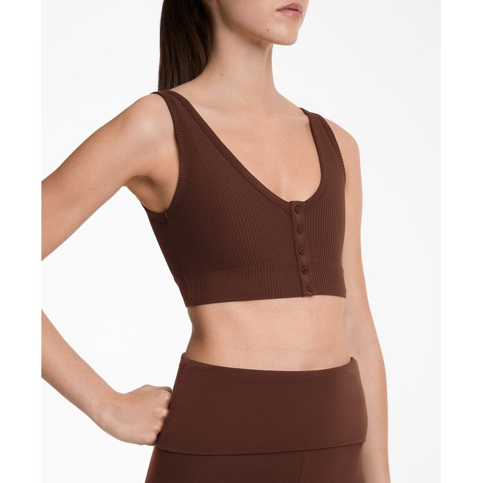 Топ Henley с открытой спиной Rib Comfortlux